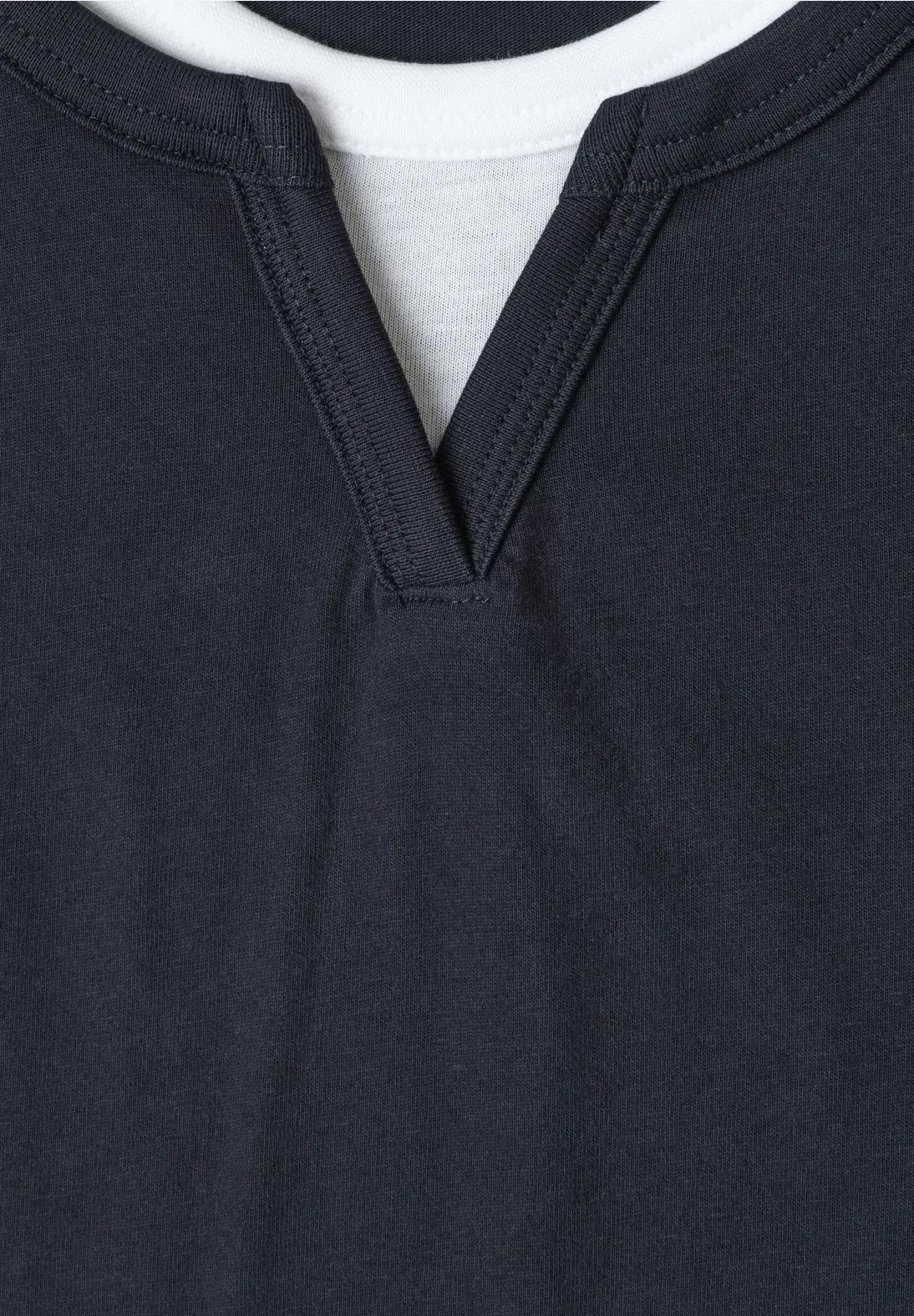 Street One MEN tričko Henley v 2-v-1 vzhľade, mod