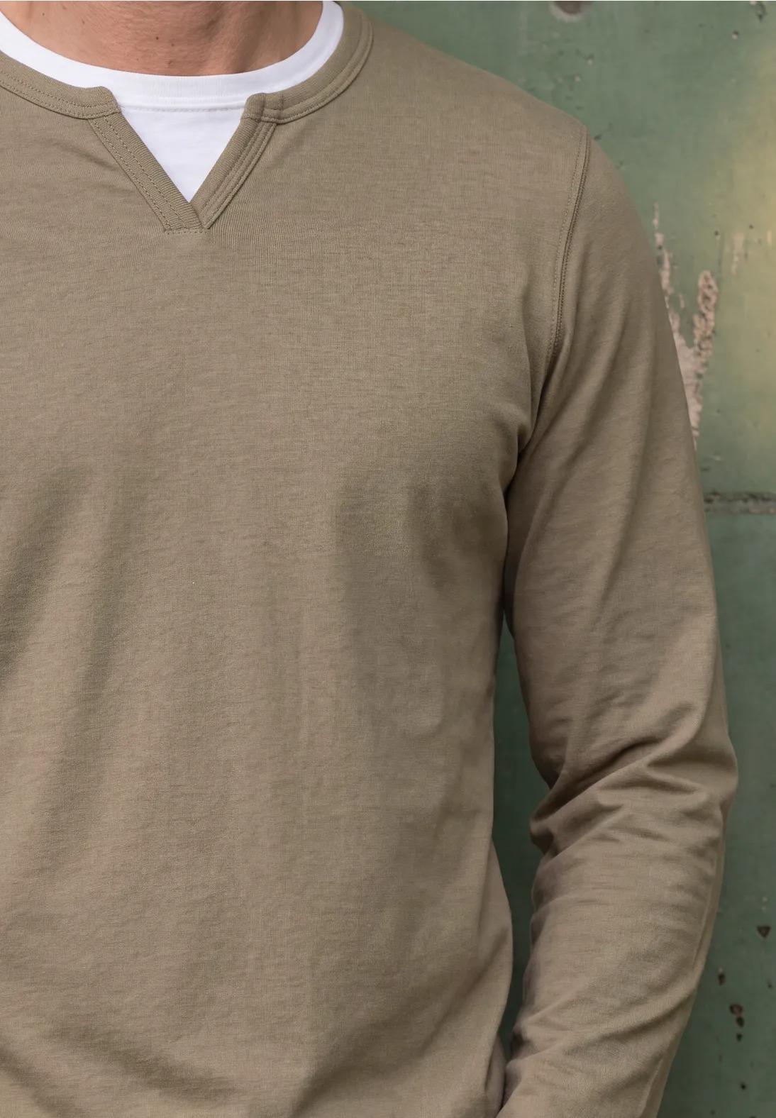 Street One MEN tričko Henley v 2-v-1 vzhľade, bež