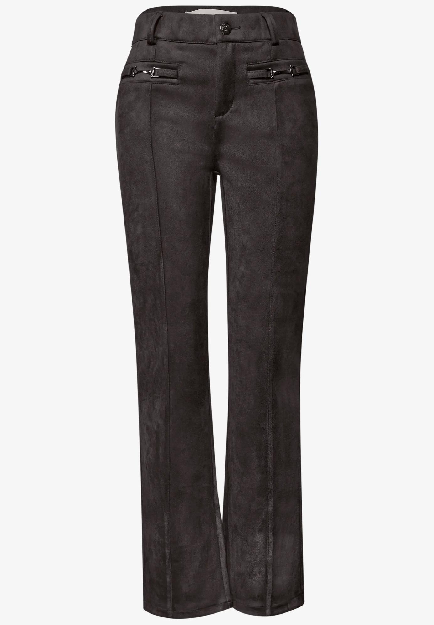 Street One bootcut nohavice z velúru s úzkym strihom