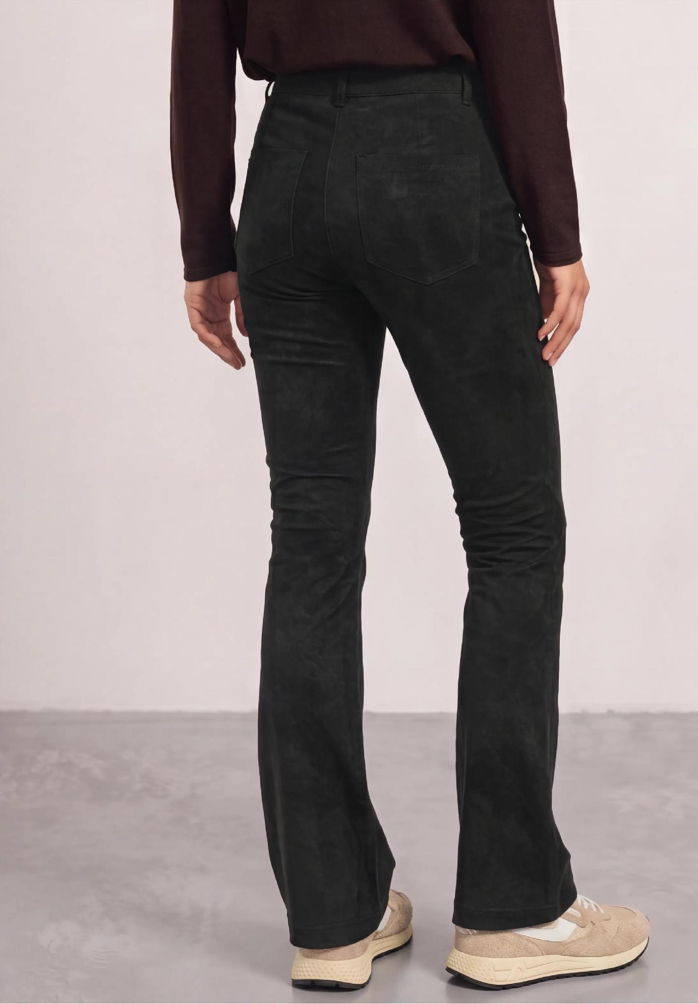 Street One nohavice s vysokým pásom a úzkym strihom, bootcut, BONNY