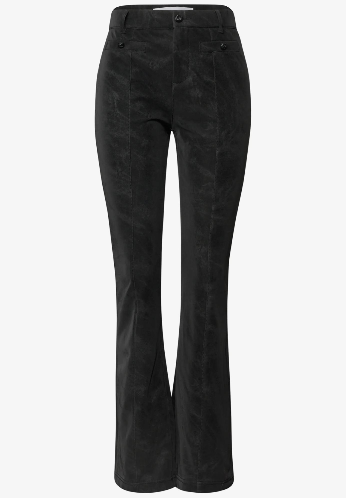 Street One nohavice s vysokým pásom a úzkym strihom, bootcut, BONNY
