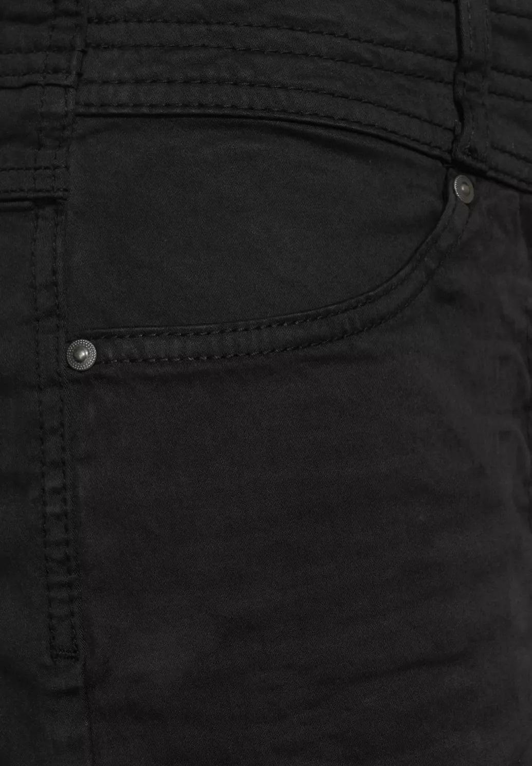 CECIL mäkké nohavice GESA ležérneho strihu, čierne