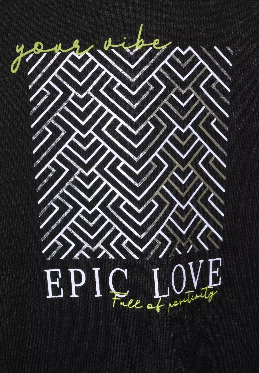 Street One tričko s čiastočnou potlačou, epic love