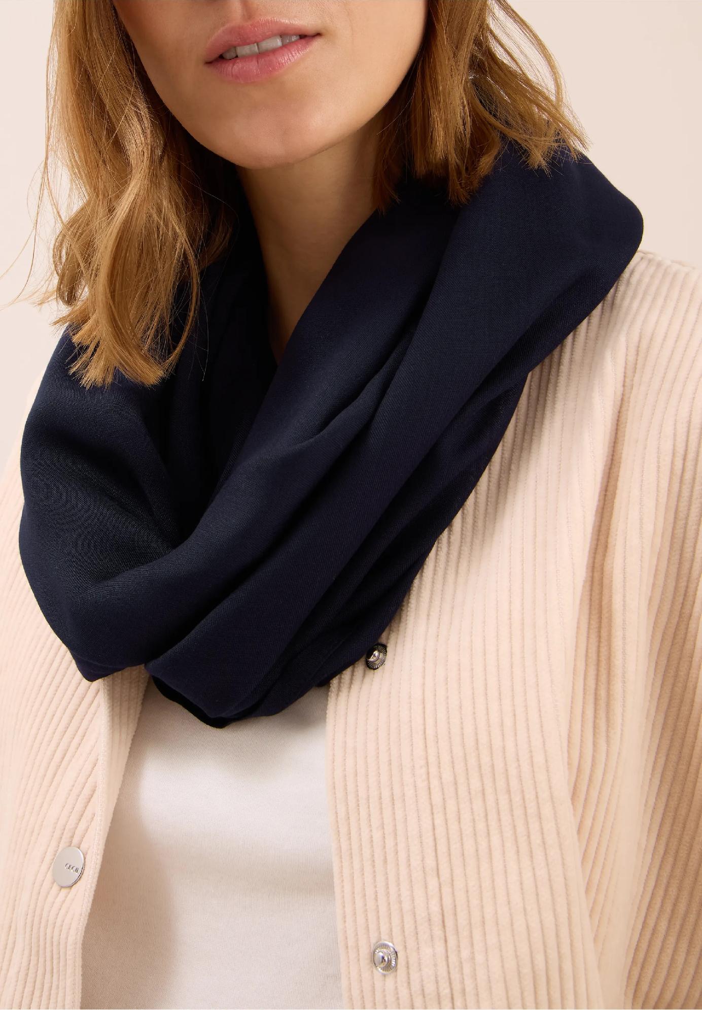 CECIL jednofarebná šatka, LOOP, mod