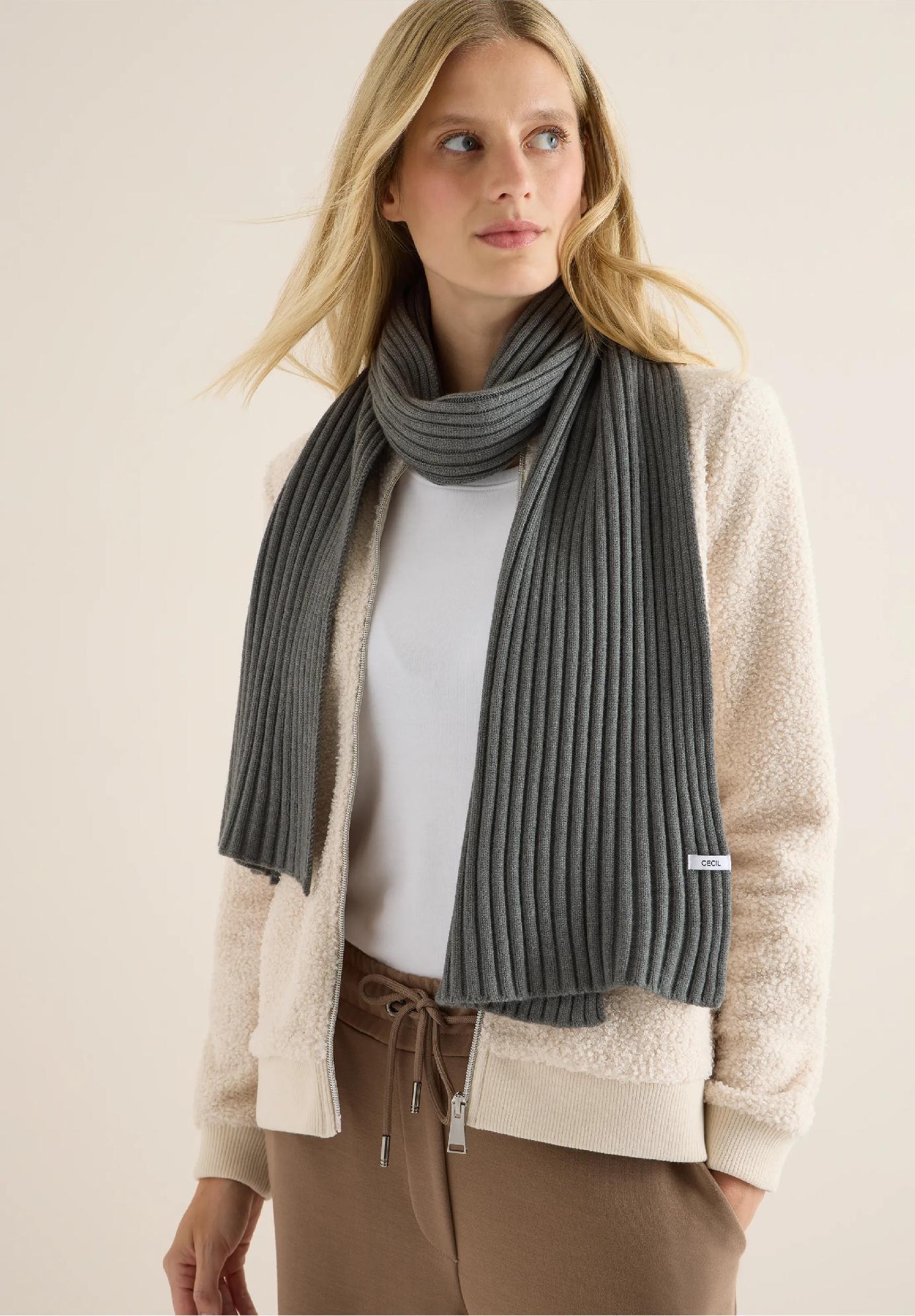CECIL pletený šál, oli