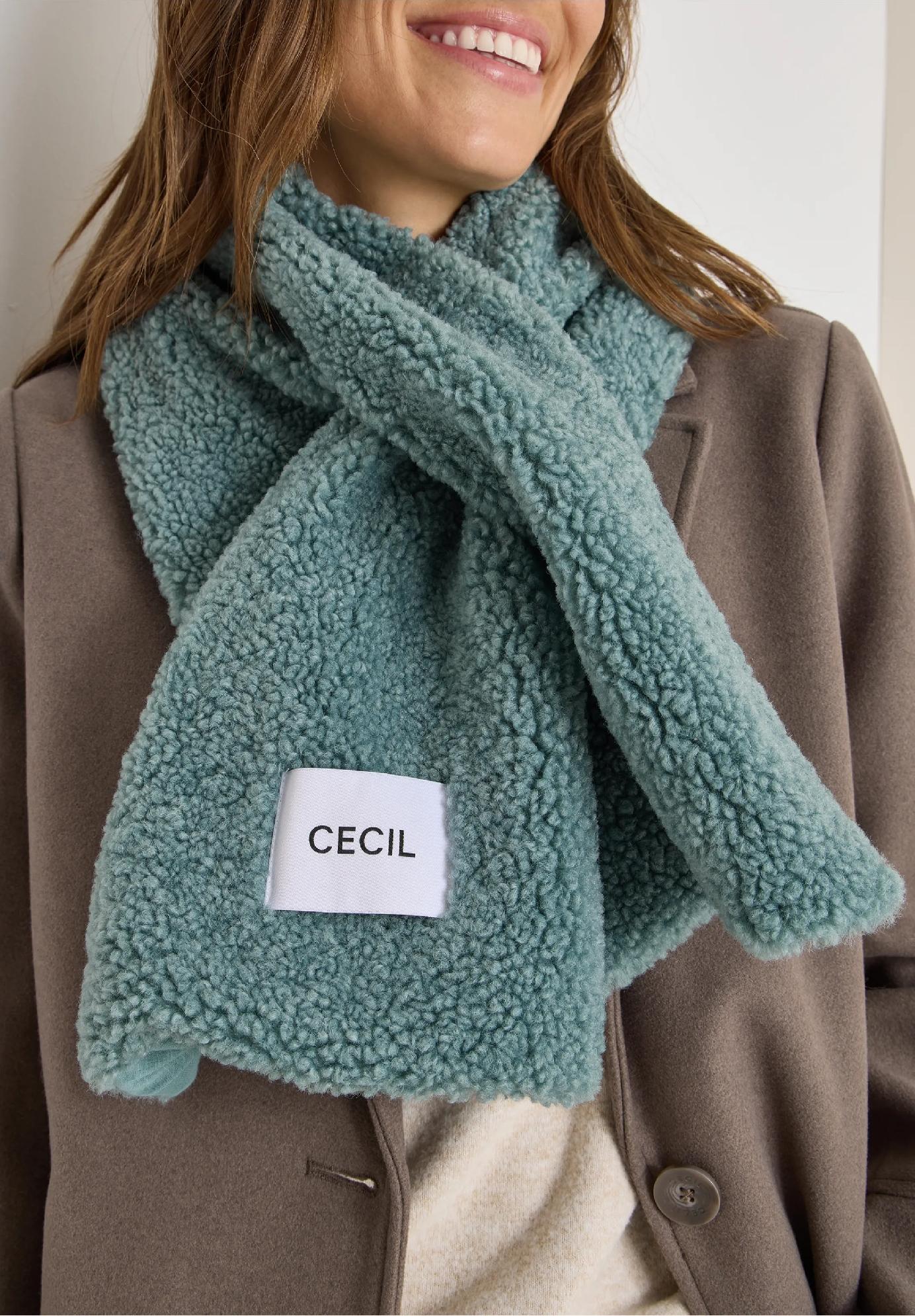 CECIL šál s plyšovým vzorom, z-m