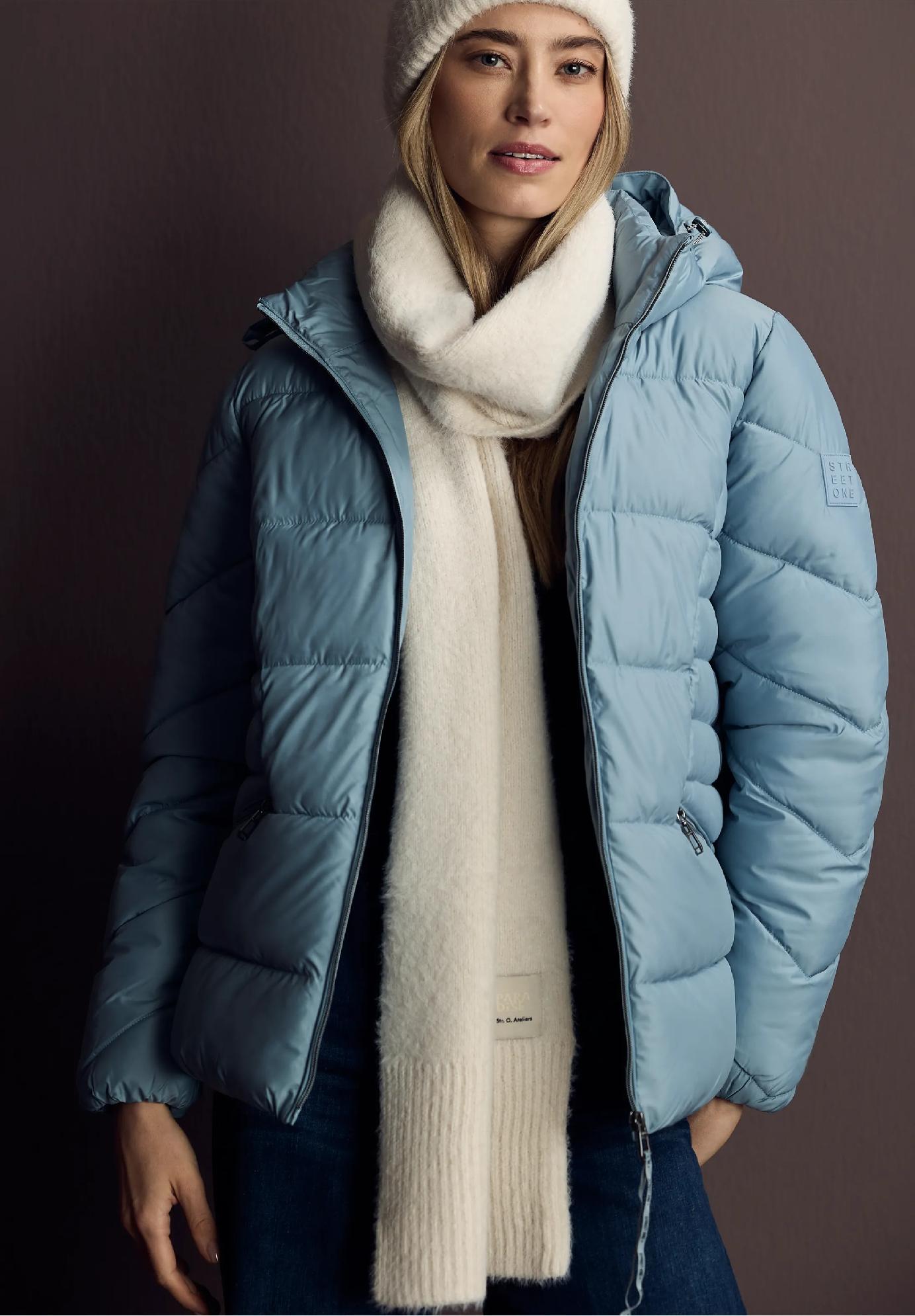 Street One dlhý šál z perovej priadze, bie