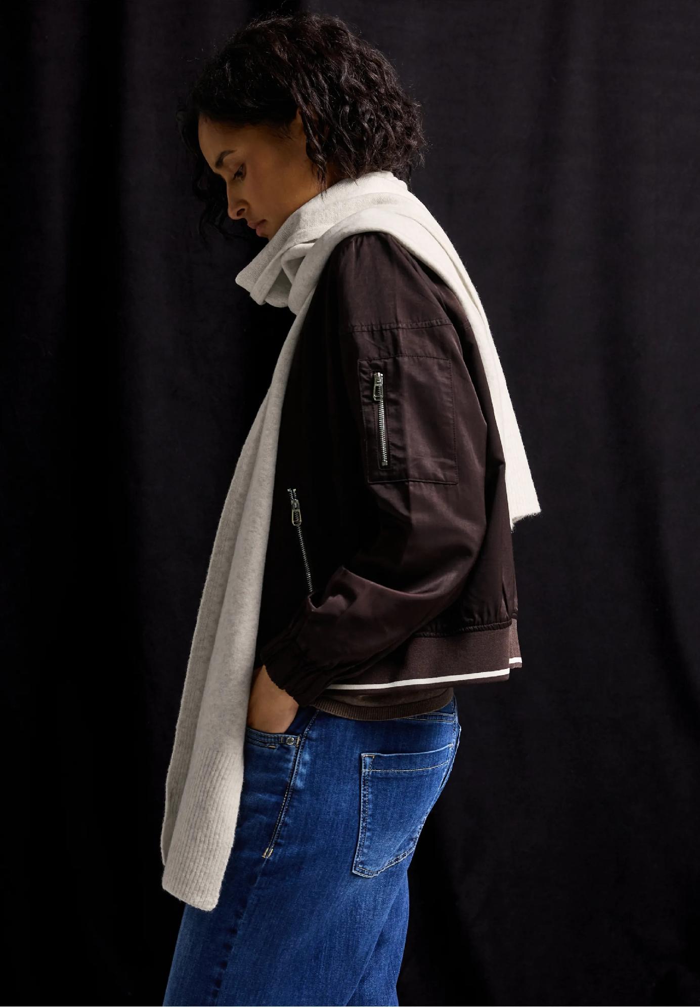 Street One dlhý pletený šál, bež