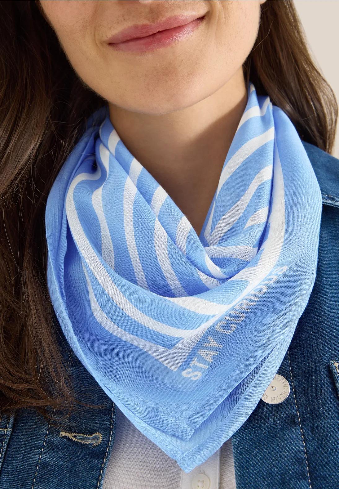 CECIL vzorovaná šatka, modr