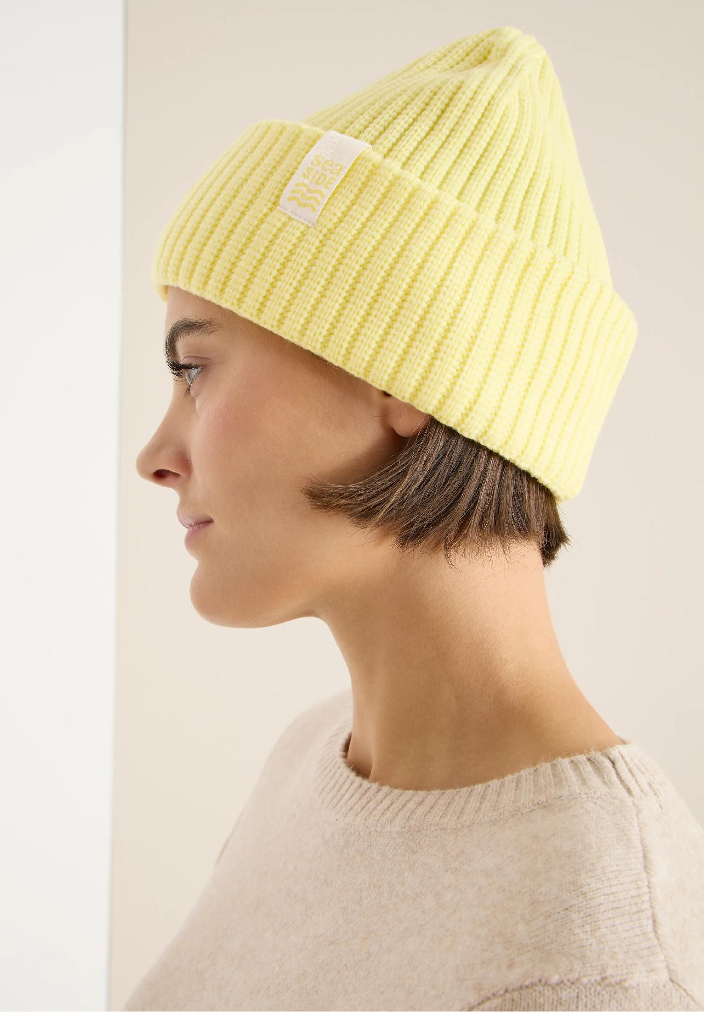 CECIL jednofarebná čiapka, žlt