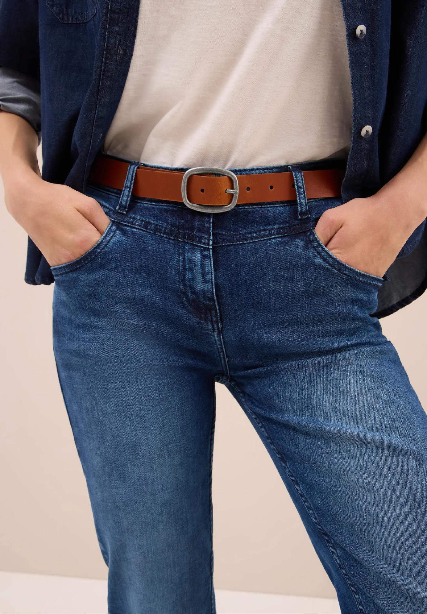 CECIL kožený opasok, hne