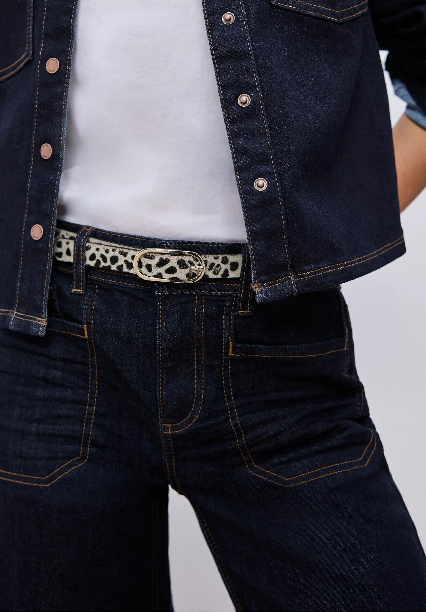 Street One opasok s leopardím vzorom, bež