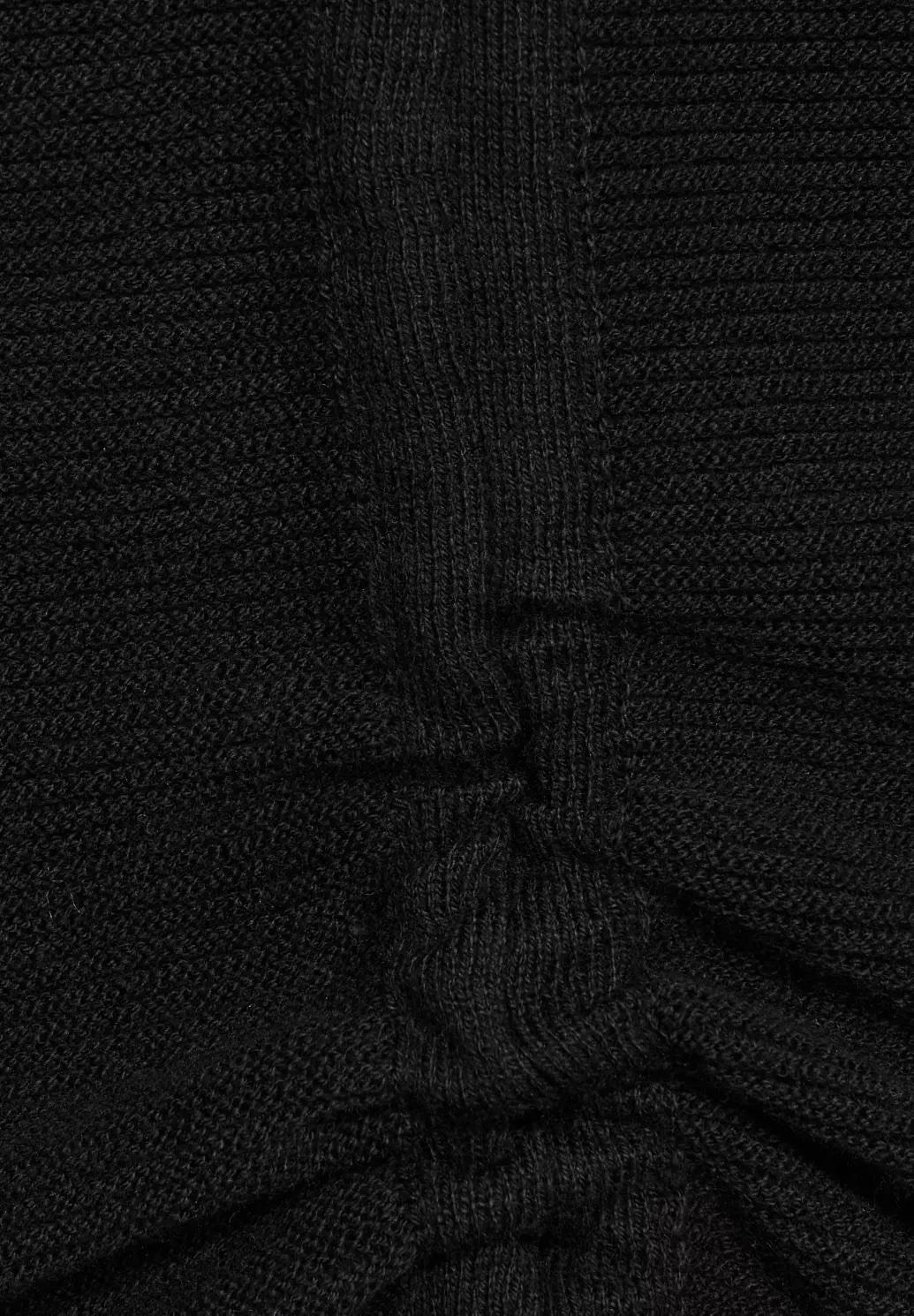 CECIL sveter so štruktúrou čierny