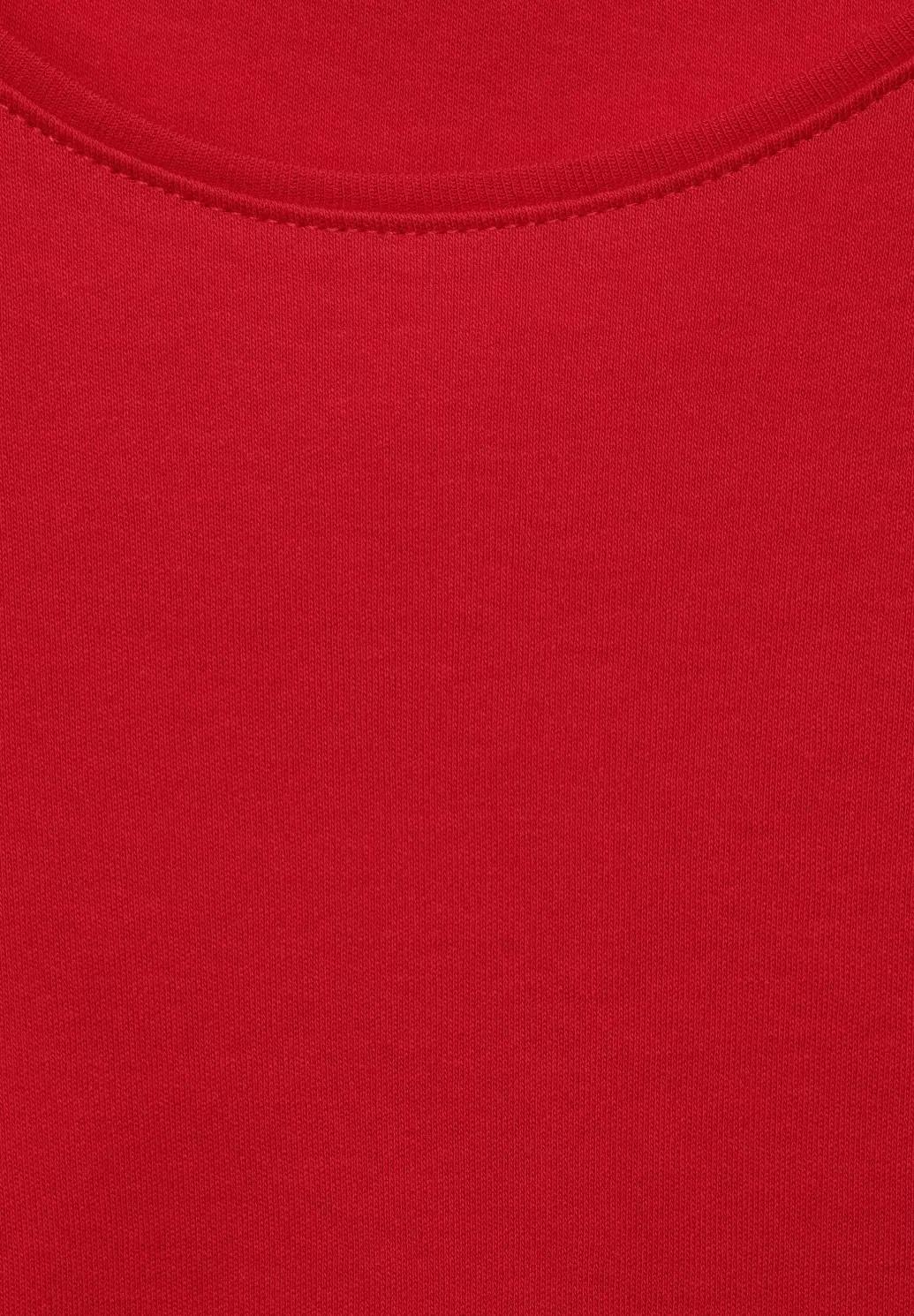 CECIL jednofarebné tričko, štýl LENA, červená