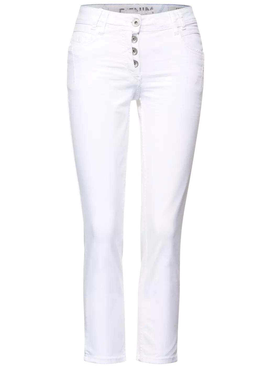 CECIL biele džínsy voľného strihu SCARLETT