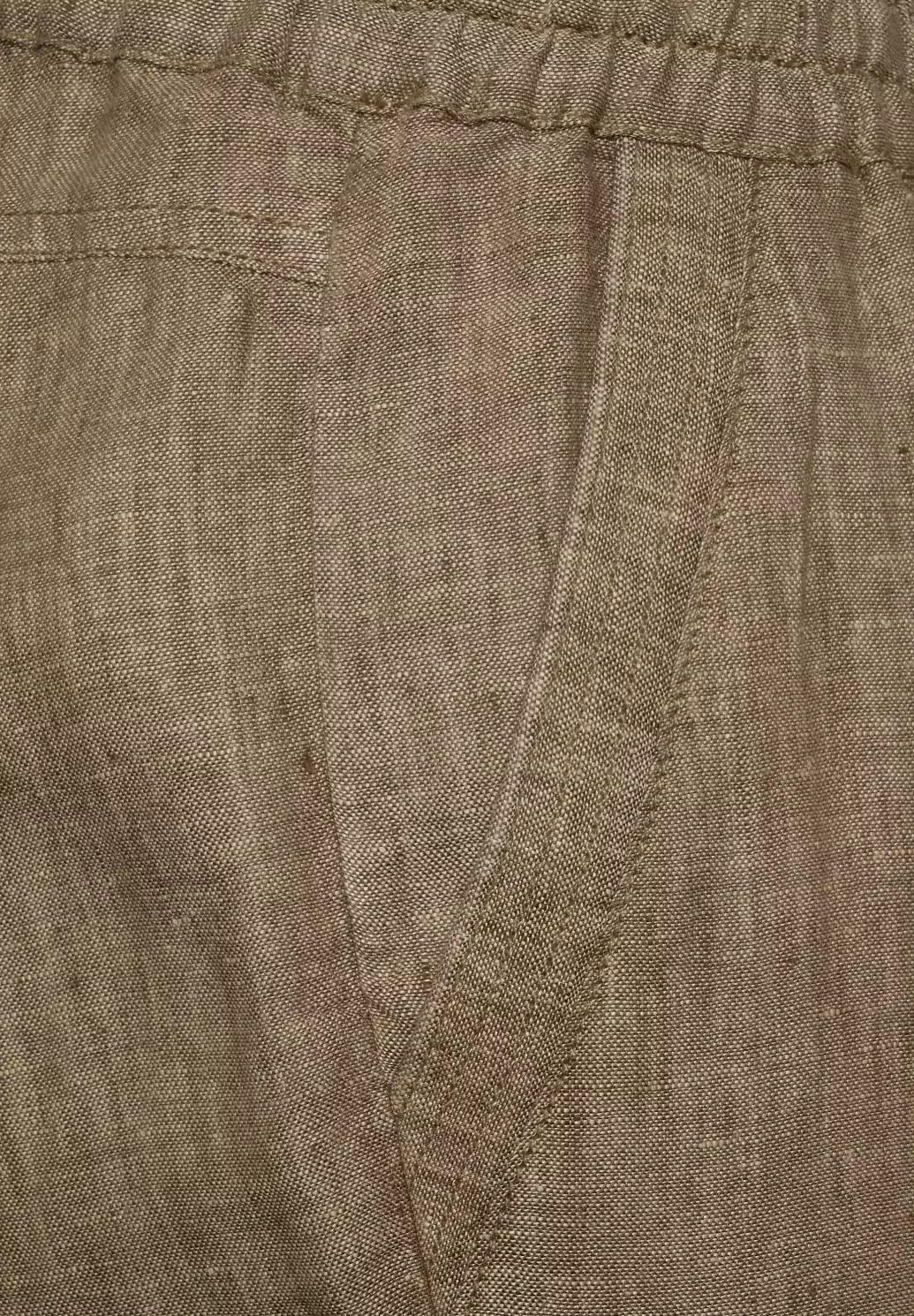 CECIL ľanové nohavice CHELSEA, hnedé