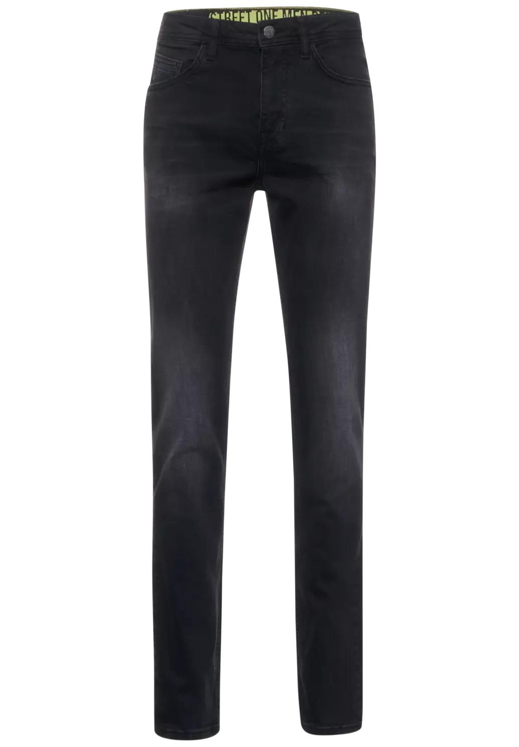 Street One MEN slim fit rifle RACER, L34, čierne