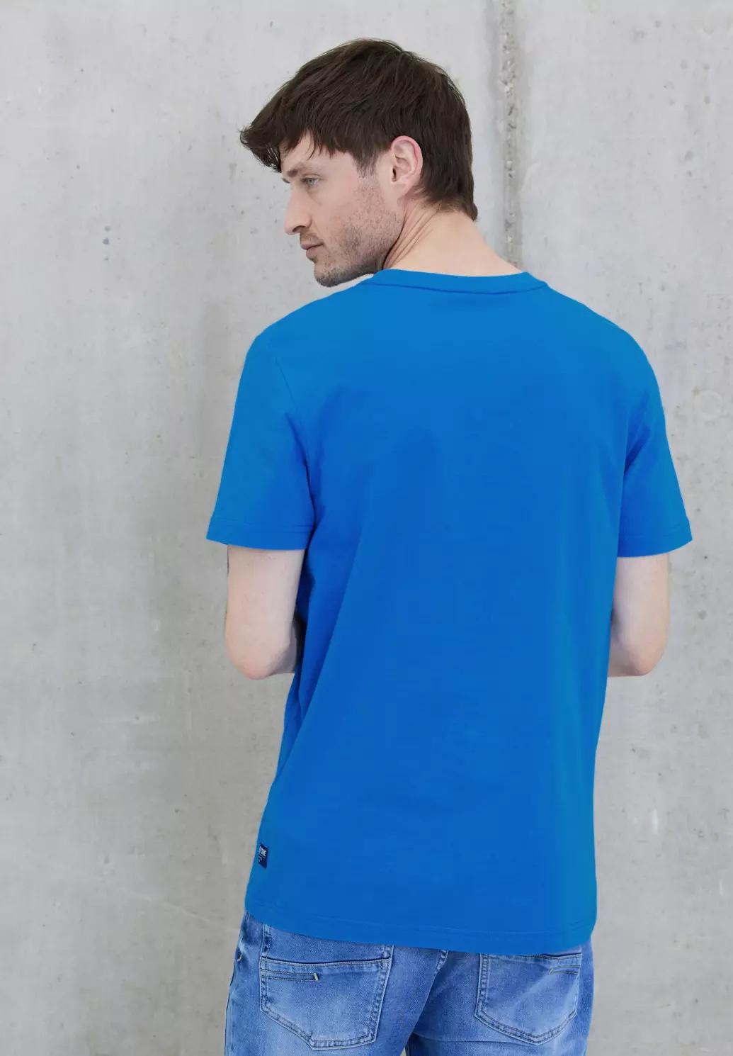 Street One MEN basic tričko, kr. rukáv, modré