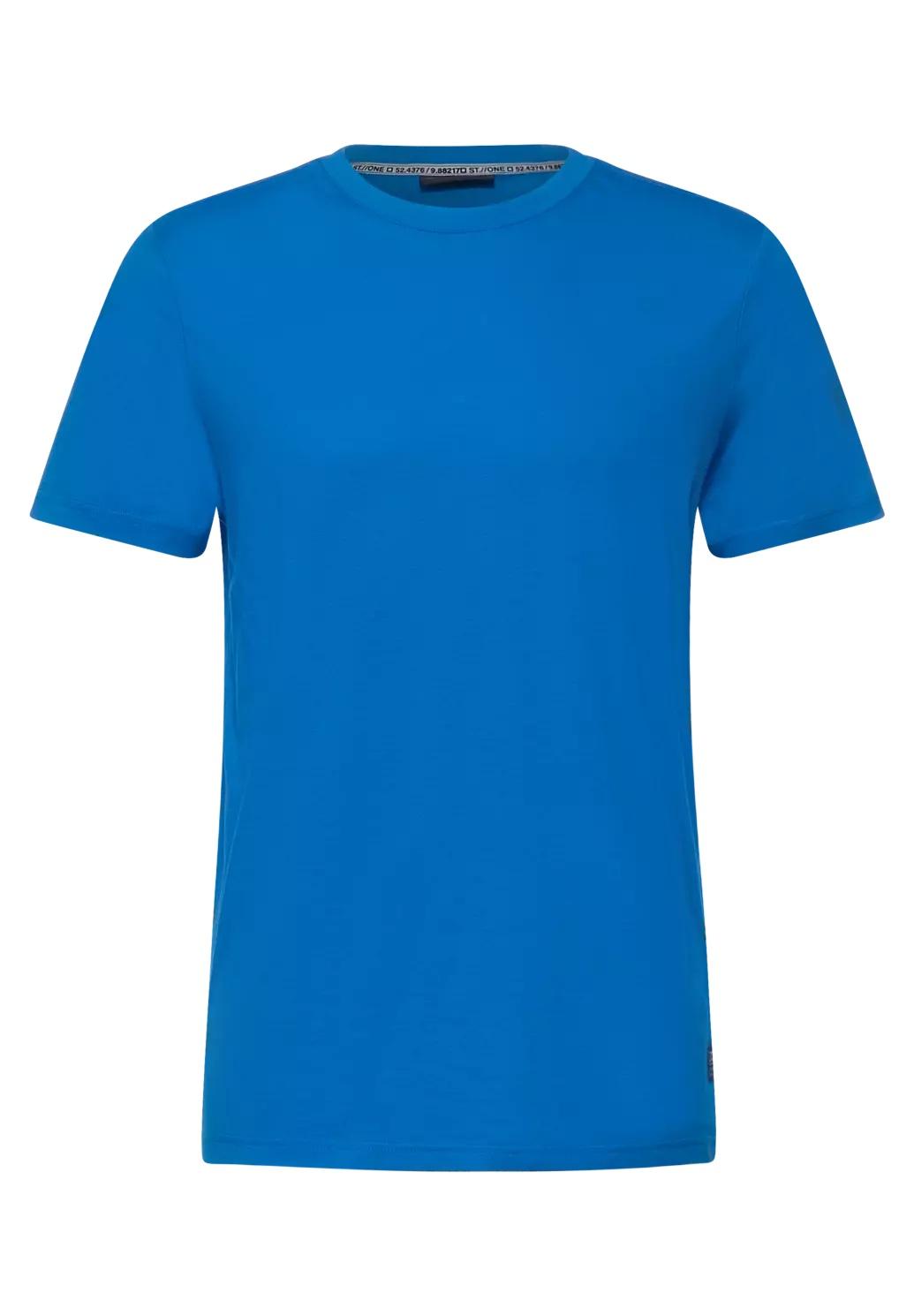 Street One MEN basic tričko, kr. rukáv, modré
