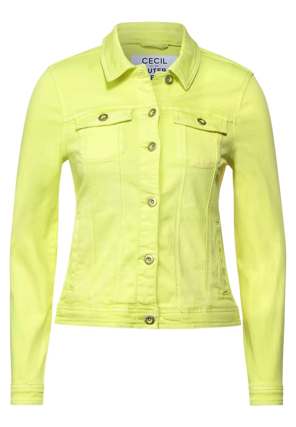 CECIL farebná džínsová bunda, žlt.