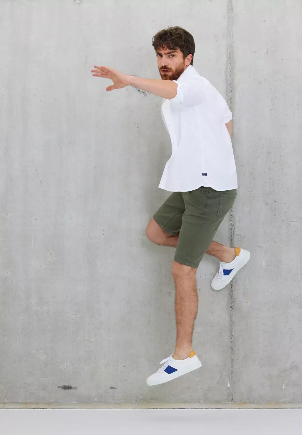 Street One MEN denim bermudy, zel.