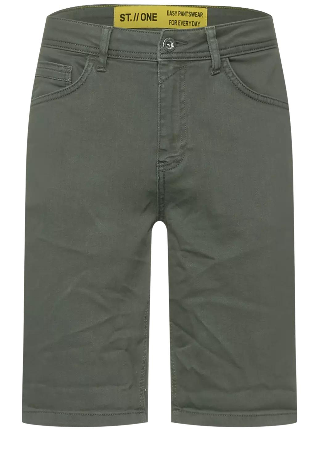 Street One MEN denim bermudy, zel.