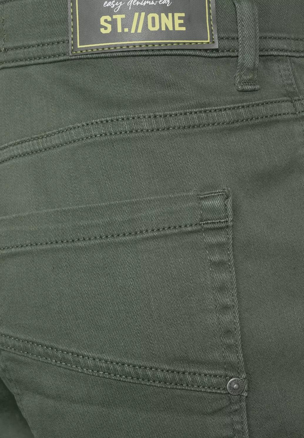 Street One MEN denim bermudy, zel.
