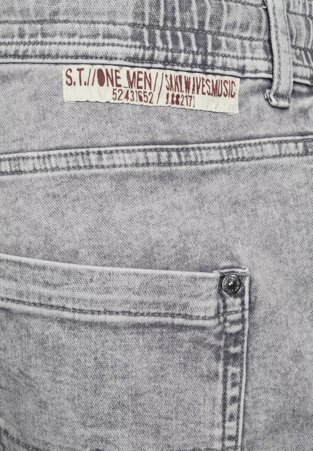 Street One MEN džínsové šortky voľného strihu, šedé