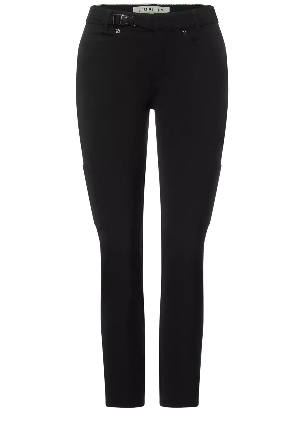 Street One Slim fit nohavice YORK, čier.