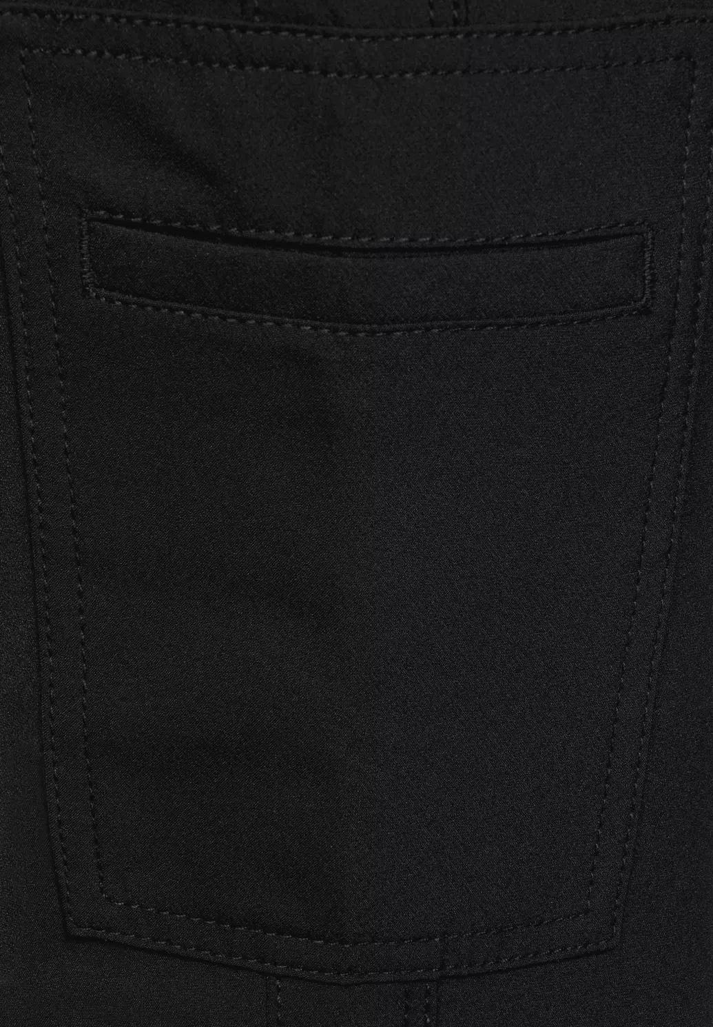 Street One Slim fit nohavice YORK, čier.