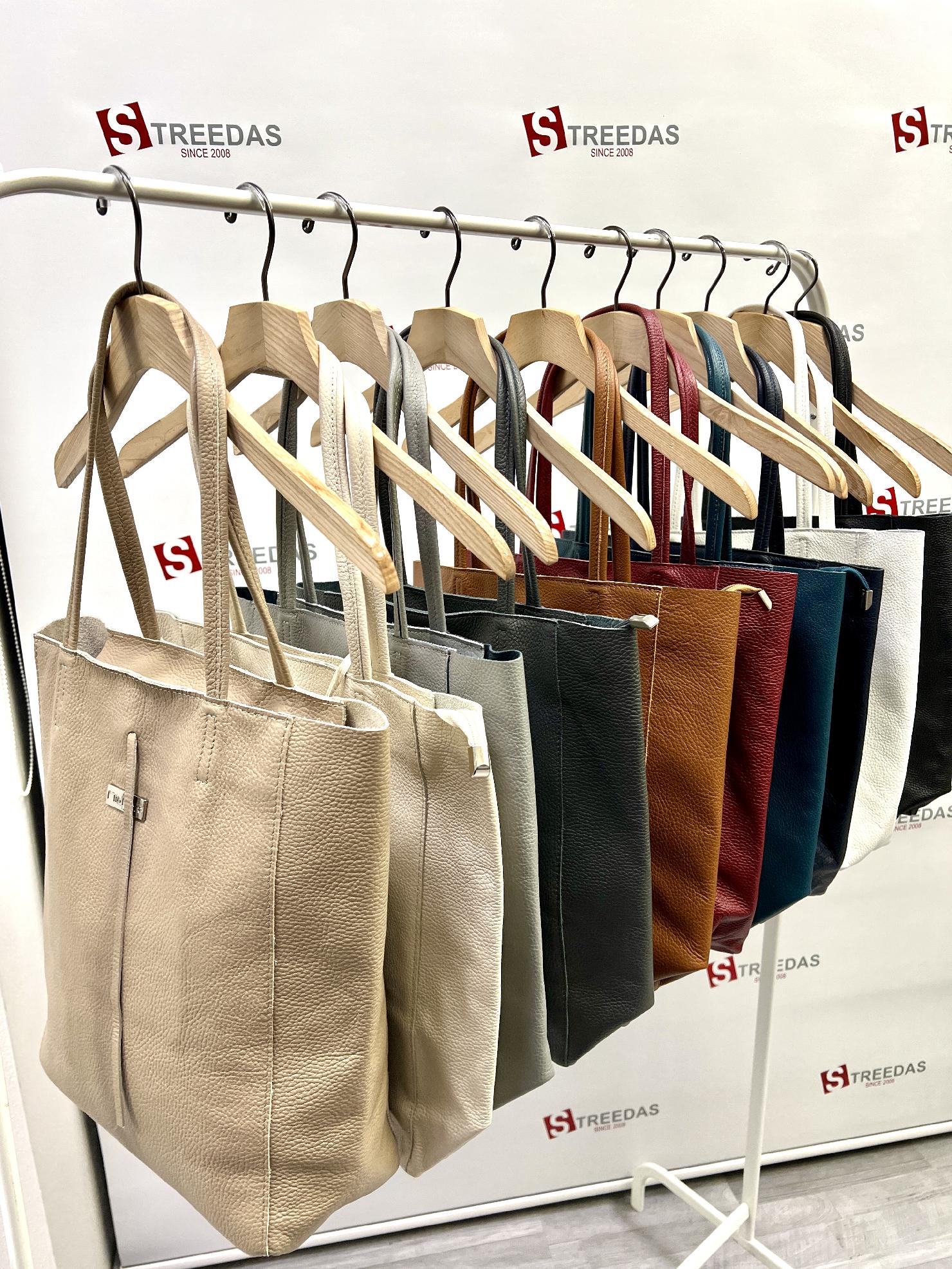 Dámska kožená kabelka v štýle SHOPPER BAG