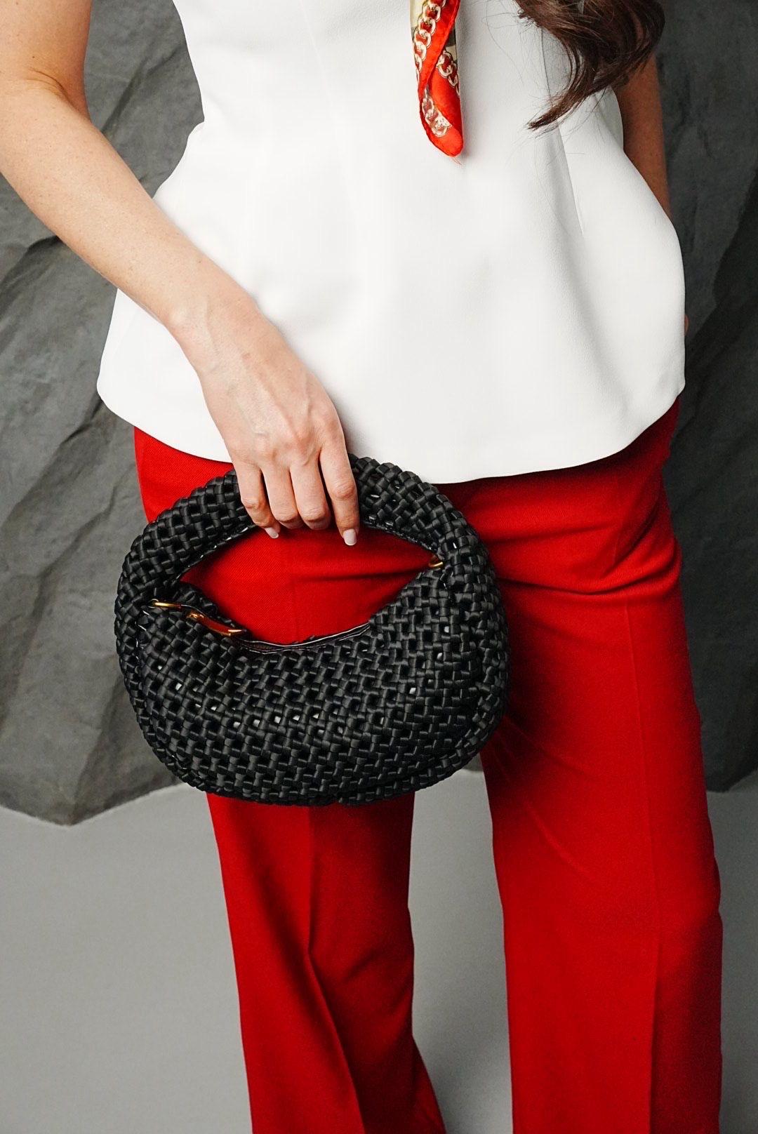 Nylonová kabelka, čierna