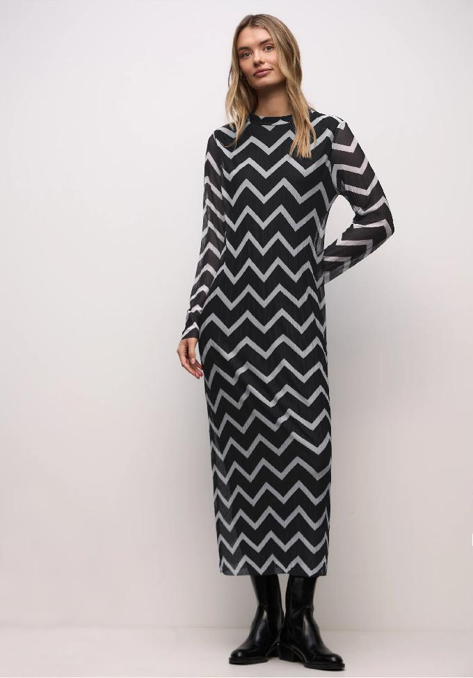 Street One sieťované plisované šaty