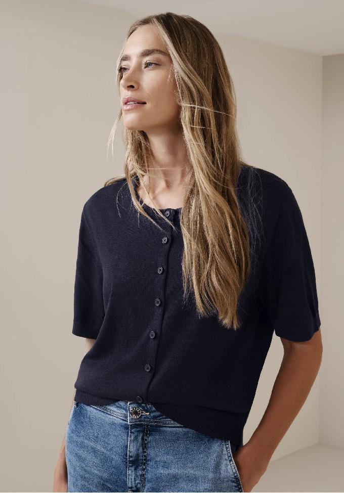 Street One jednofarebný kardigan, mod