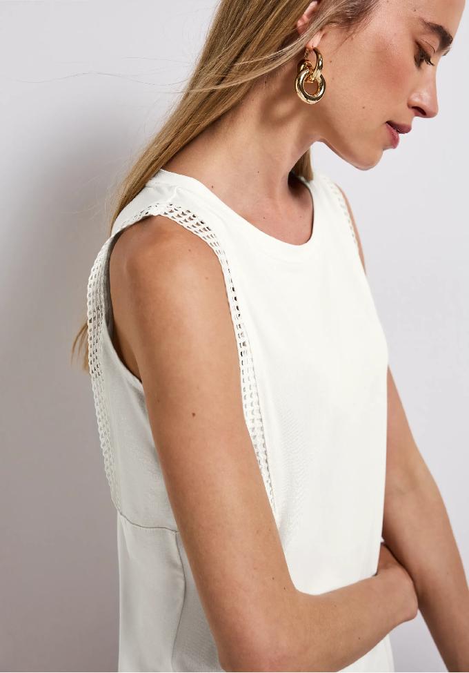 Street One top s háčkovanými detailmi, smo