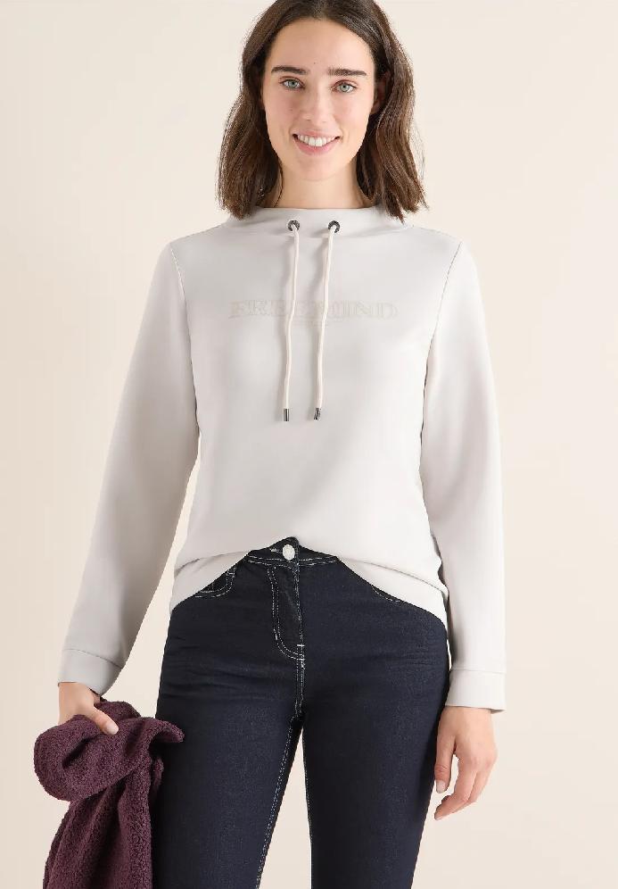 CECIL tričko s výšivkou, bež