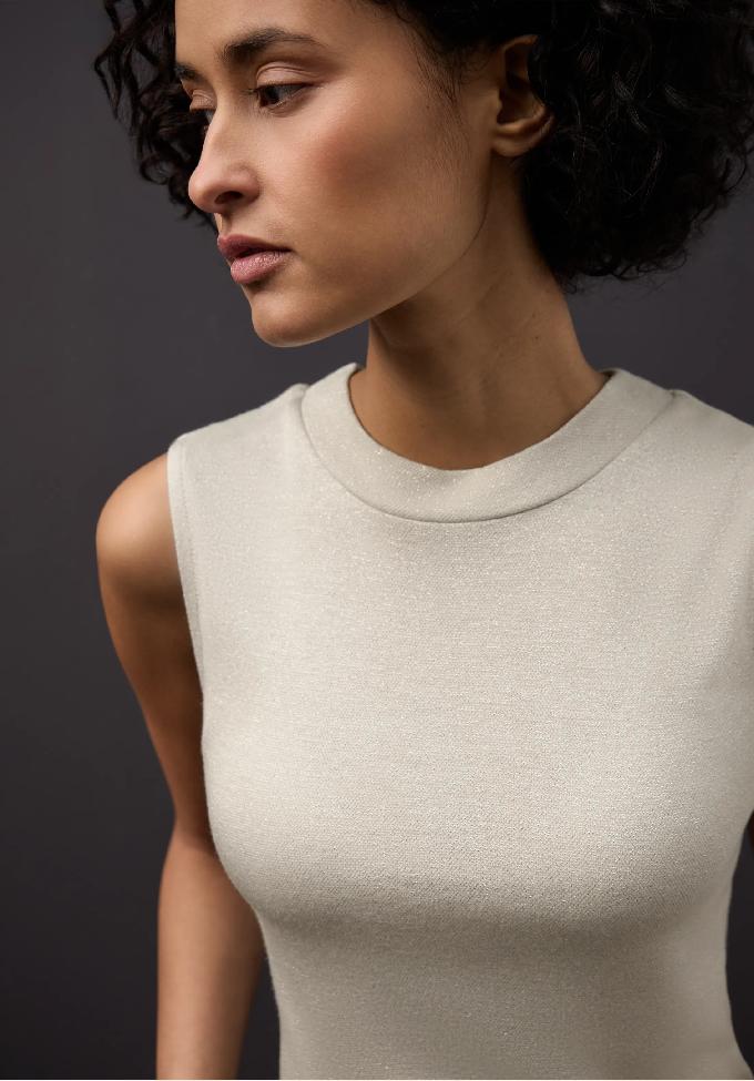 Street One trblietavý top, ecr