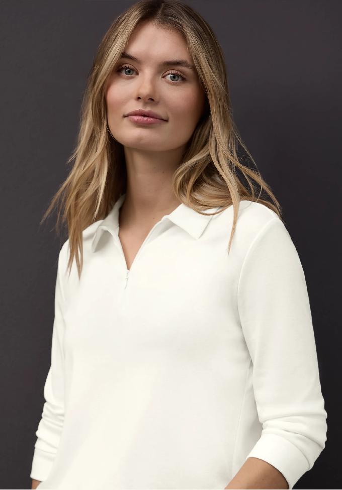 Street One polo tričko so zipsom, smo