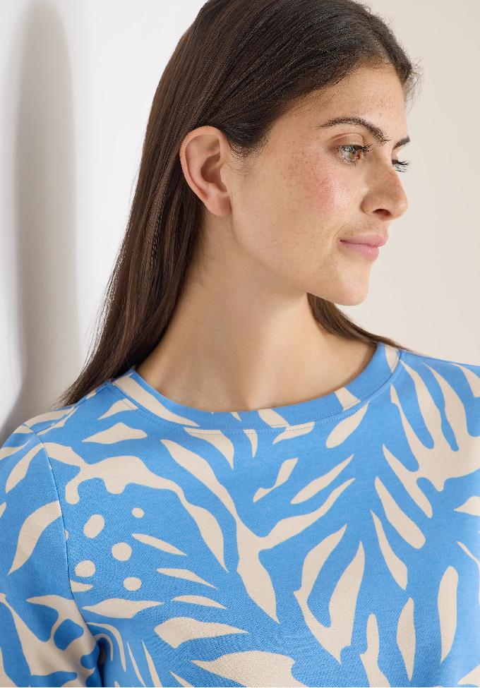 CECIL dvojfarebné tričko, modr