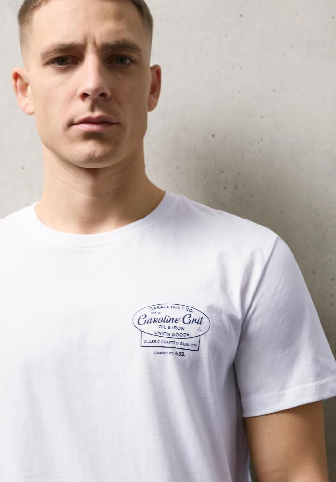 Street One MEN tričko s okrúhlym výstrihom a potlačou na hrudi, smo