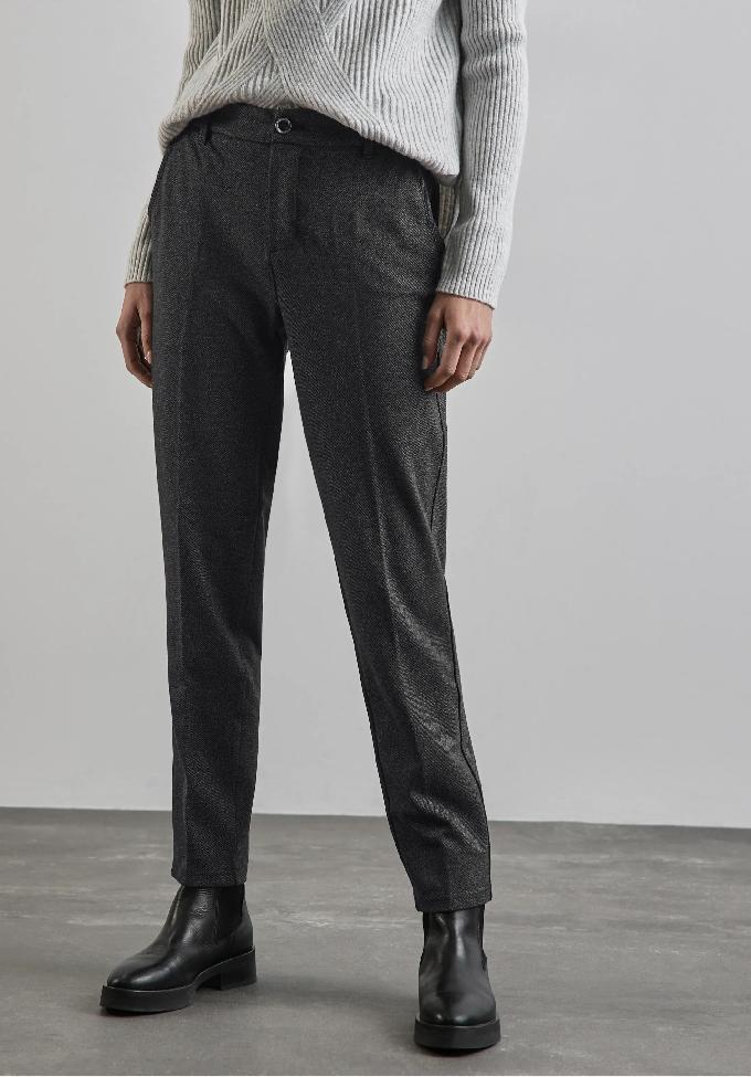 Street One chino nohavice v melanžovom vzhľade, čie