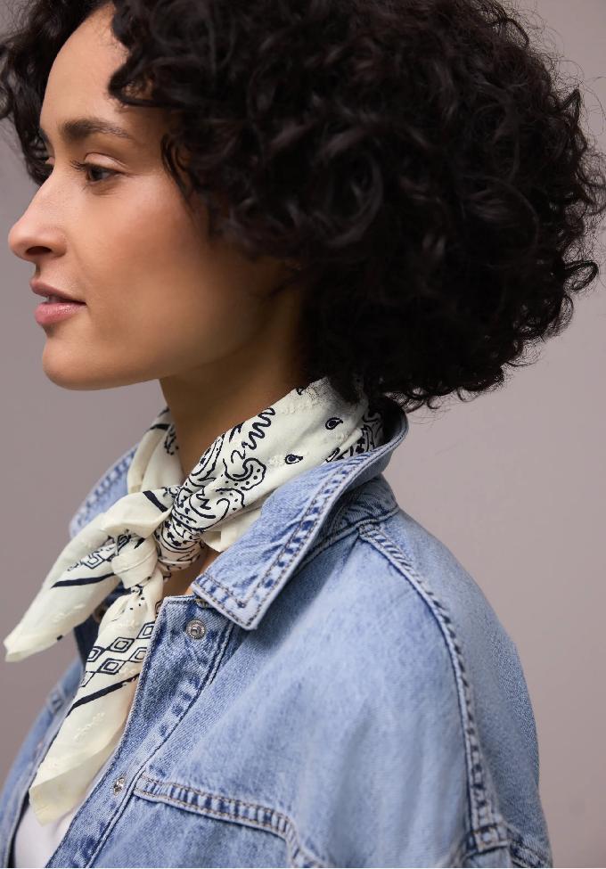 Street One šatka s potlačou a výšivkou