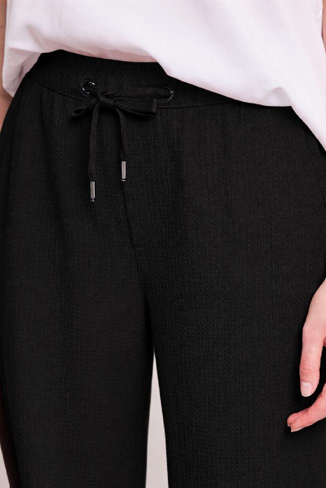 Street One nohavice s vysokým pásom a širokými nohavicami, ležérny strih, čie